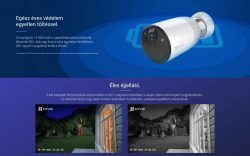 Ezviz BC1-B3 2 kamerás akkumulátoros Wifi kamerarendszer