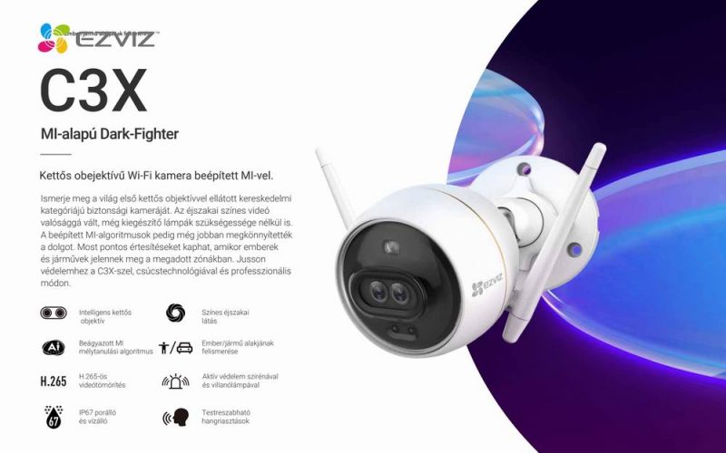 Ezviz C3X 4MM Wifi IP kamera