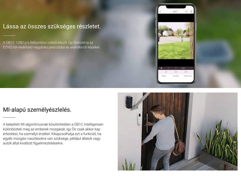 Ezviz DB1C IP video kaputelefon szett