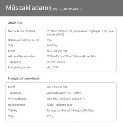 Ezviz DB2 Pro wifi ajtócsengő