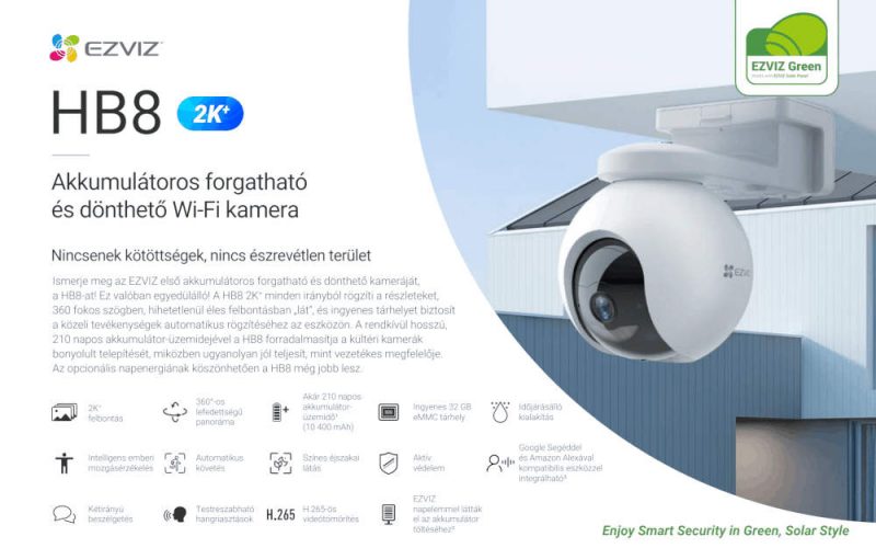 Ezviz HB8 2K Akkumulátoros Wifi IP kamera