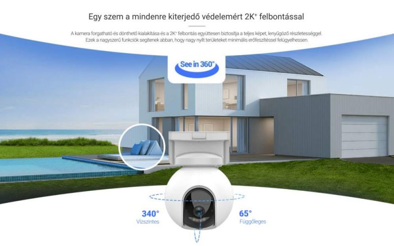 Ezviz HB8 2K Akkumulátoros Wifi IP kamera